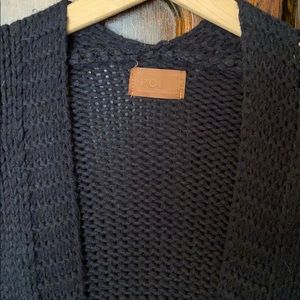 POL large black heavy cardigan sweater
